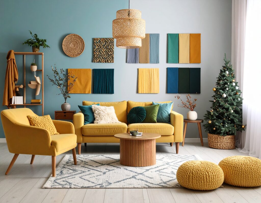 En la decoración de interiores, Colores de temporada 2025 se enfocan en la naturaleza, la calidez y la sofisticación.